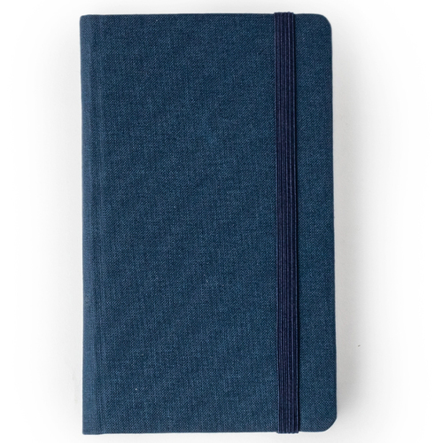 Comma Weave - A6 Size - Hard Bound Notebook - (Nevy Blue)