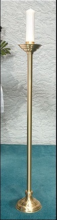 BRASS CROSS ENGRAVED WITH FOUR CANDLE HOLDER CHURCH SUPPLIES