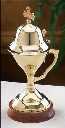 BRASS HIGH QUALITY ENGRAVED INCENSE BURNER CHURCH SUPPLIES
