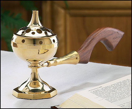BRASS HIGH QUALITY ENGRAVED INCENSE BURNER CHURCH SUPPLIES