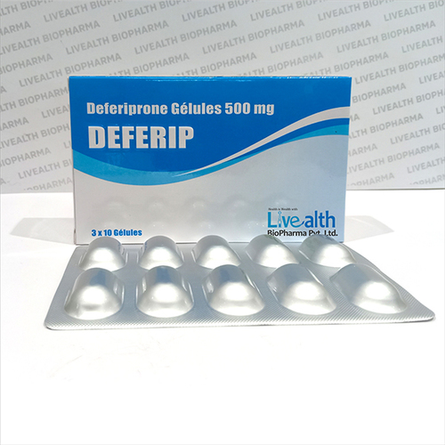 Deferiprone Capsules 500 mg By LIVEALTH BIOPHARMA PVT. LTD.