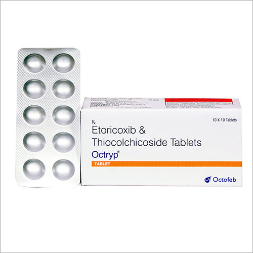 Etoricoxib and Thiocolchicoside Tablets - 60 mg & 4 mg | Ideal for Adults, Store in Cool & Dry Place