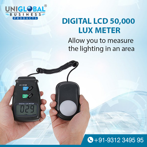 Digital LCD 50,000 Lux Meter By UNIGLOBAL BUSINESS