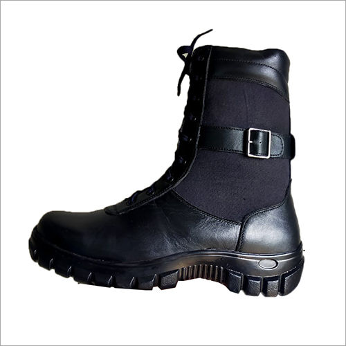 Black Mens High Ankle Boots