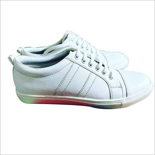 White Mens Casual Sneaker