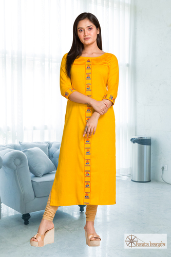 Cotton Embroidery Casual Kurti