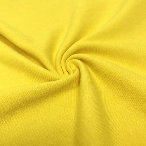 Plain Yellow Single Jersey Fabric
