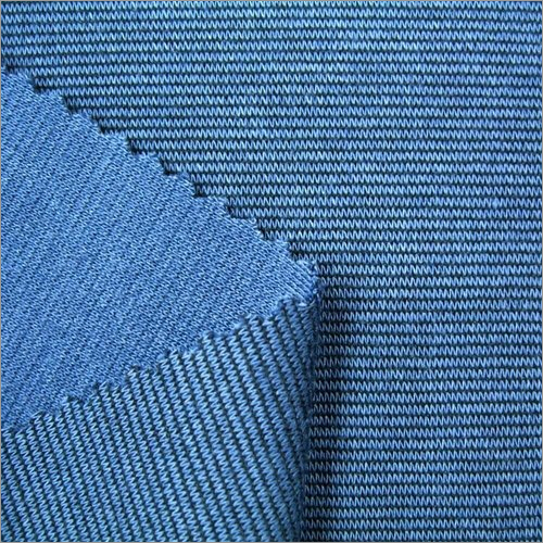 Blue Loop Knitted Fabric