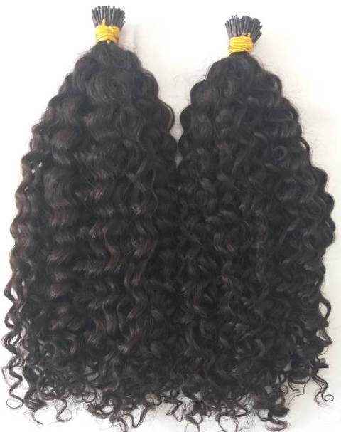 Steamed Afro Micro Kinky Curly Human Hair