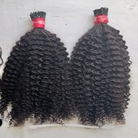 Steamed Afro Kinky Curly Human Hair