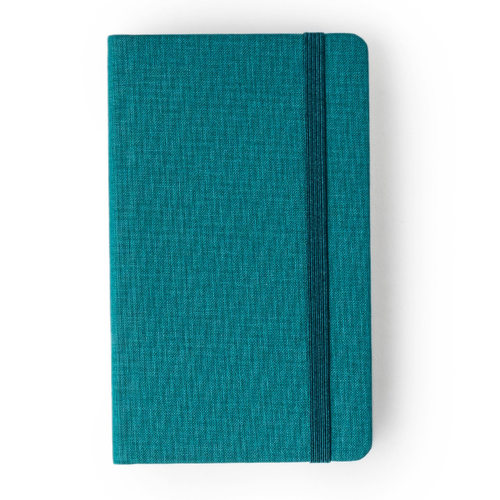 Comma Weave - A6 Size - Hard Bound Notebook - (aqua Blue)
