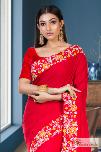 Designer Embroidery Saree