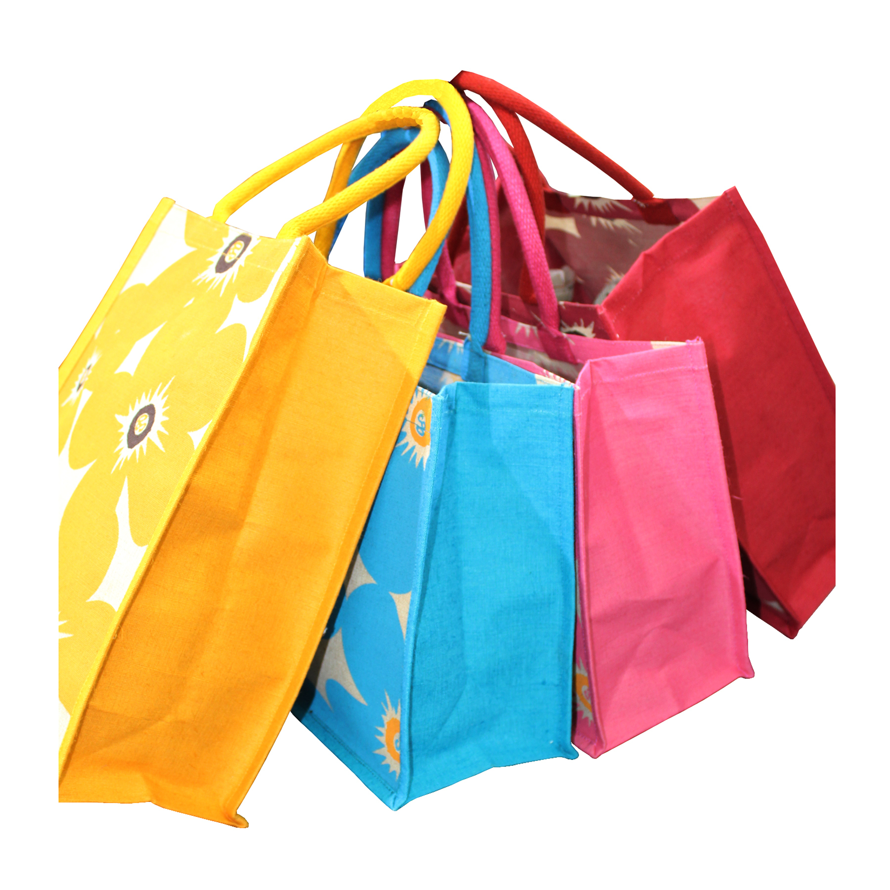 PP Laminated Juco Fabric Shopper Bag