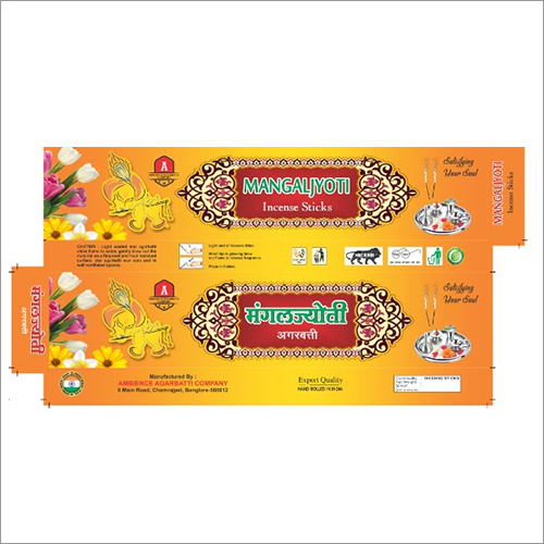 Mangaljyoti Incense Sticks Packaging Box