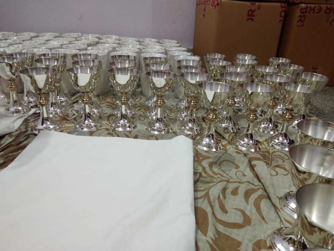 BRASS SHINING CHURCH CHALICE CHURCH SUPPLIES