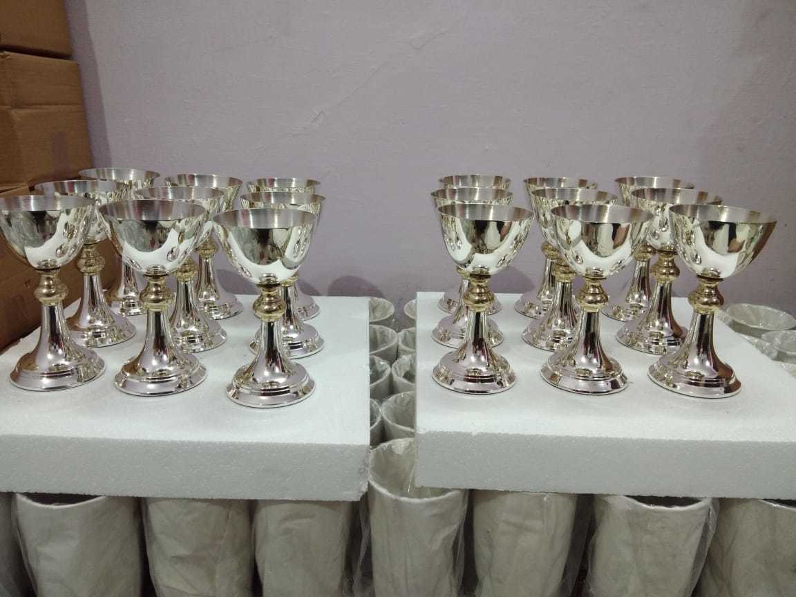 BRASS SHINING CHURCH CHALICE CHURCH SUPPLIES