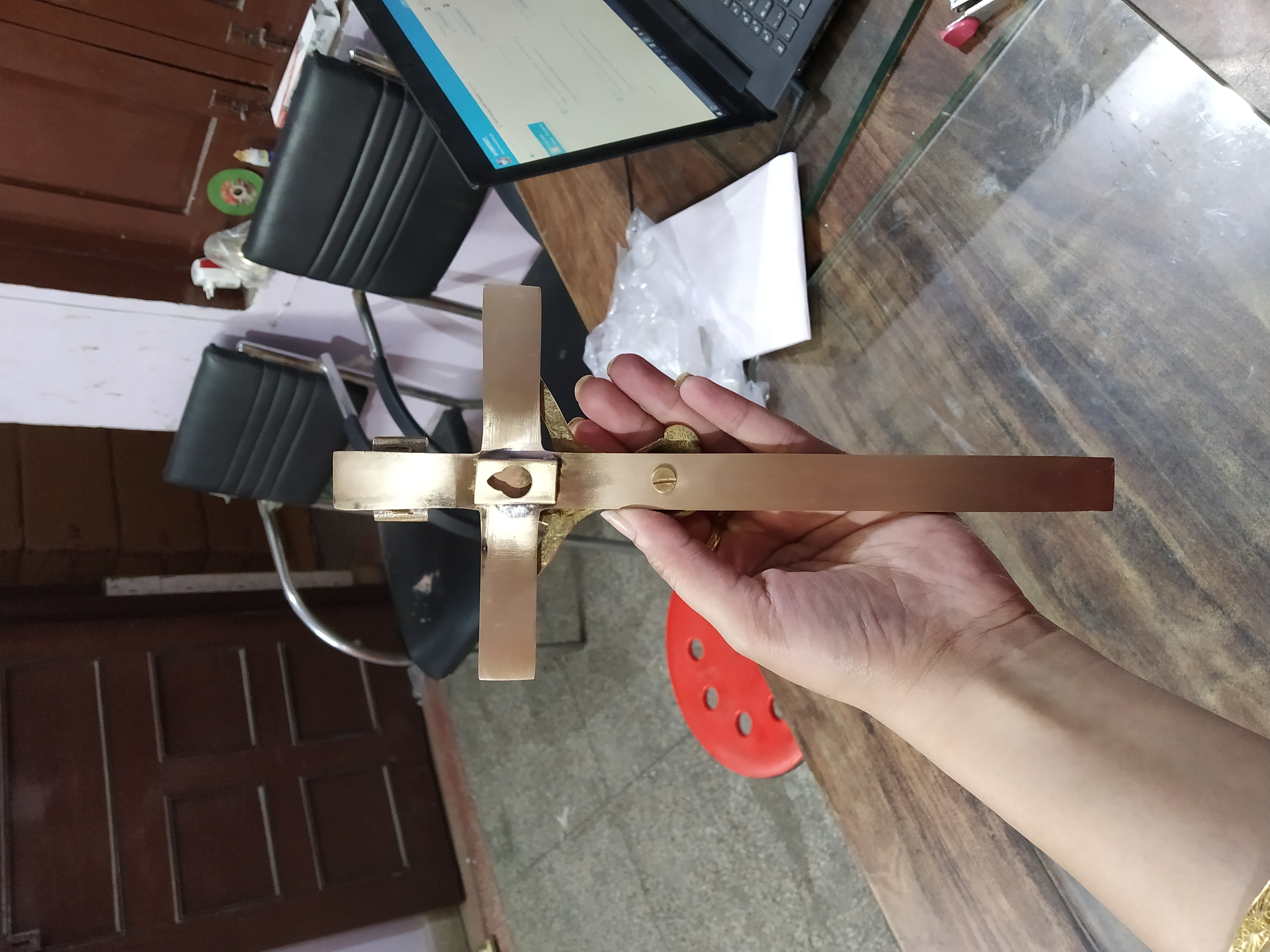 BRASS WALL HANGING CROSS WITH JESUS CROSS CRUICIFIX CHURCH SUPPLIES