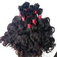 Top quality Indian straight I tip Human Hair Extensions