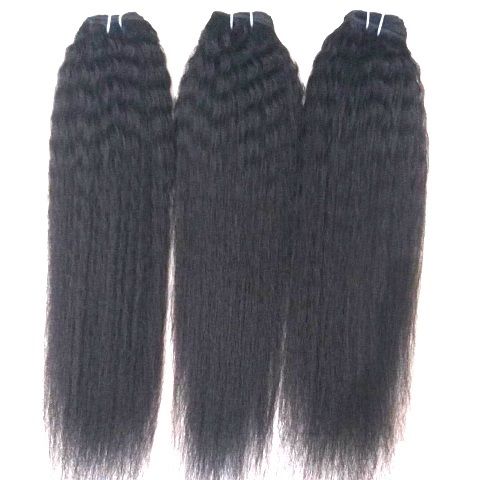 Brazilian Steamed Kinky Straight Human Hair extensions