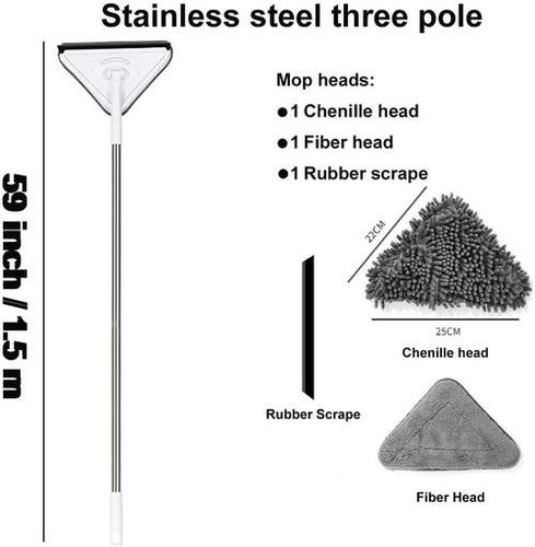 Stainless Steel Three Pole Triangle Mop
