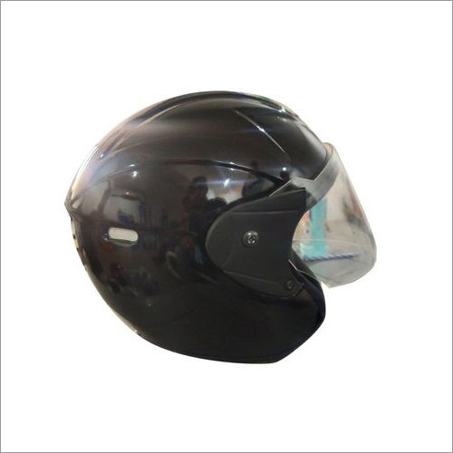 Half Face Black Bike Helmet