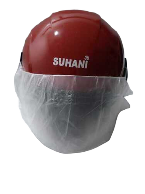 Full Face Helmet - ABS Plastic, Full Face Size, Red Color | Road Safety Face Helmet for Enhanced Protection and Comfort