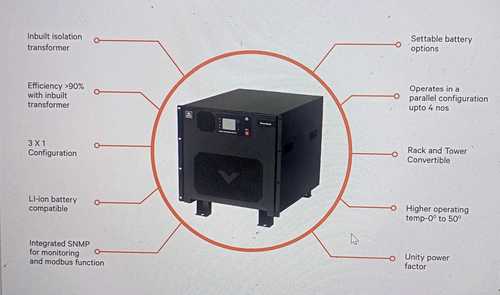 6kva 3phase Input And Single Phase Output Online Ups With Built In Galvanic Isolation