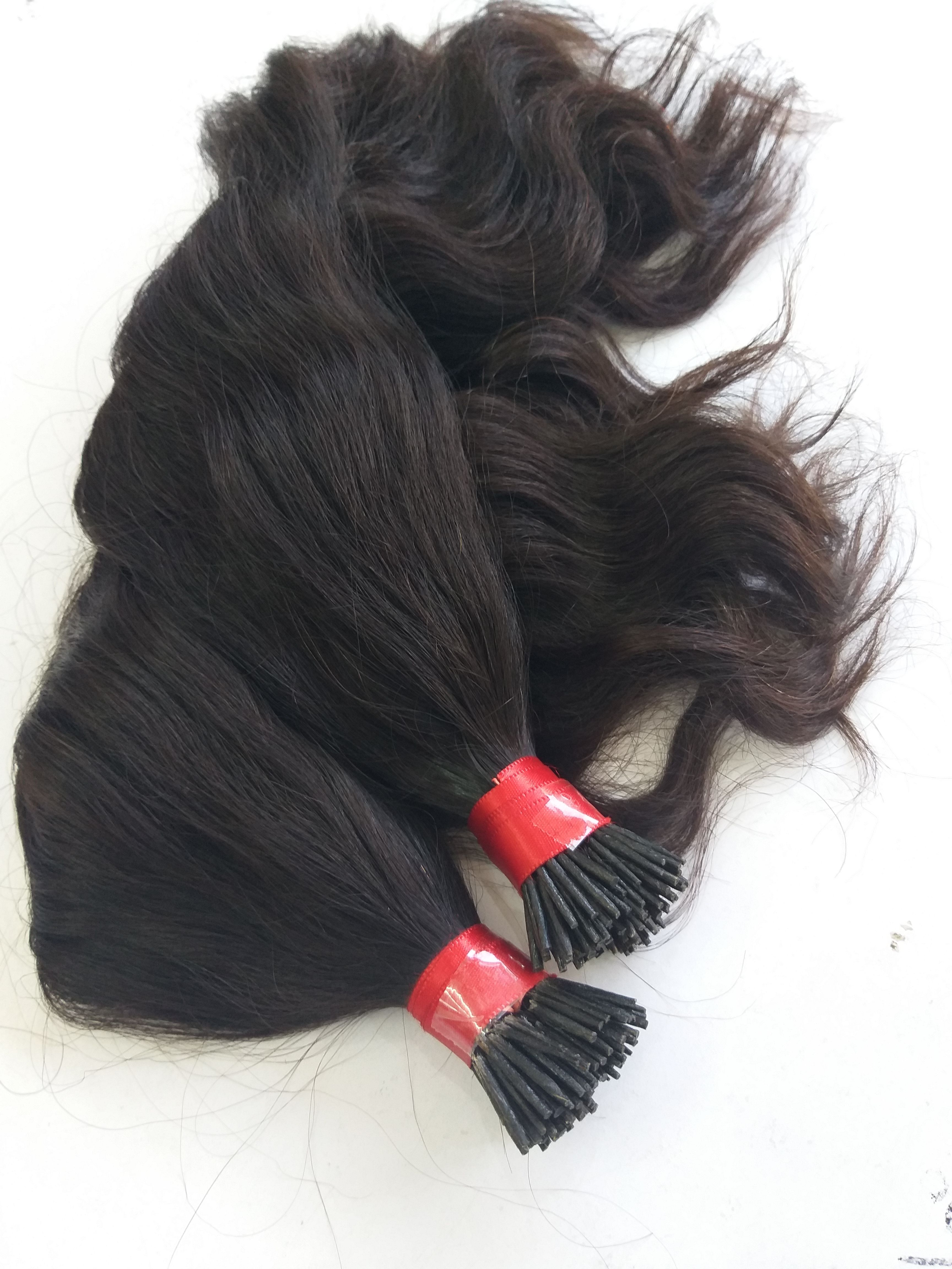 Keratin Wavy Human Hair