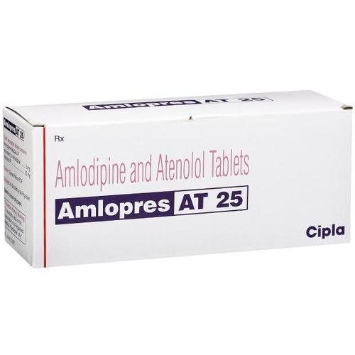 Amlodipine And Atenolol Tablets (Amlopres At 25) General Medicines