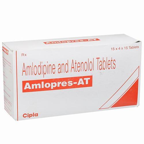 Amlodipine And Atenolol Tablets (Amlopres At 50) General Medicines