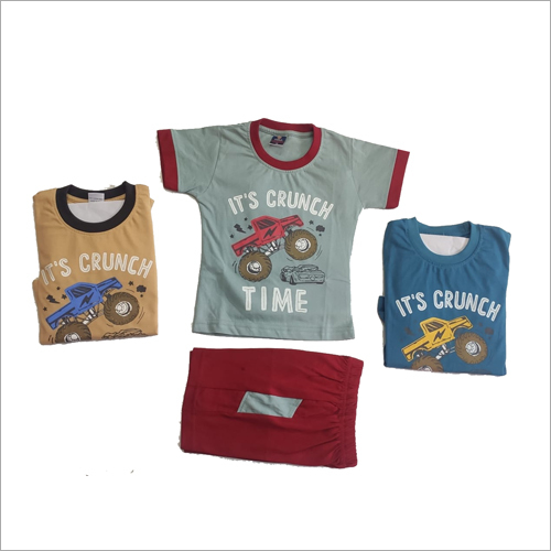 Printed T-Shirt and Shorts