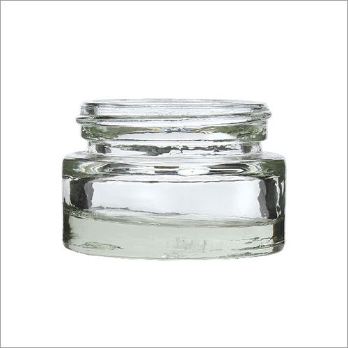 25gm Cream Glass Jar