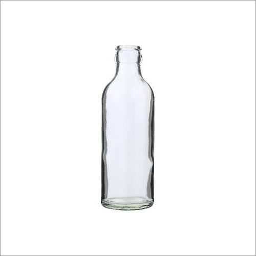 Crown Milk Glass Bottle