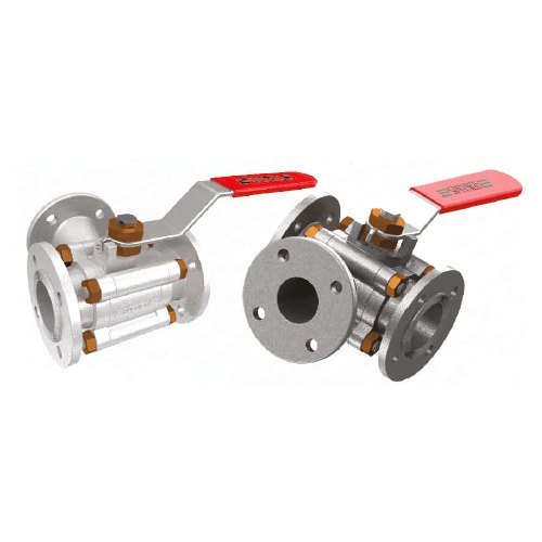 3 Way Flanged End Ball Valve