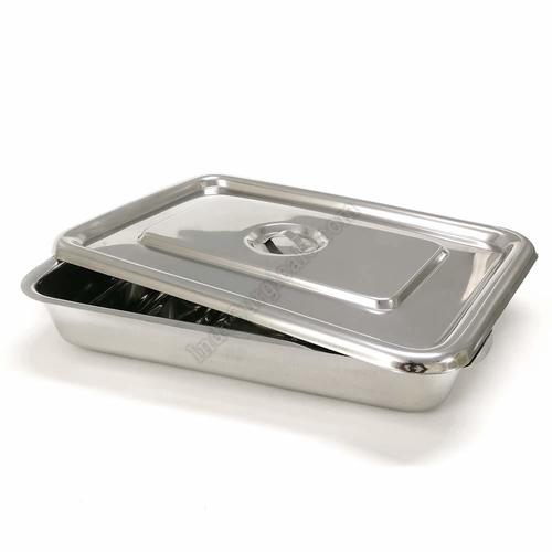 ConXport Instrument Tray With Cover S/S 202 Grade Deluxe