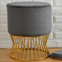 Leather Puff Stool