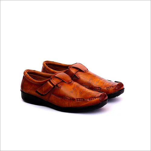 Men Synthetic Leather Textured Brown Monks trap Loafers Shoes Footwear