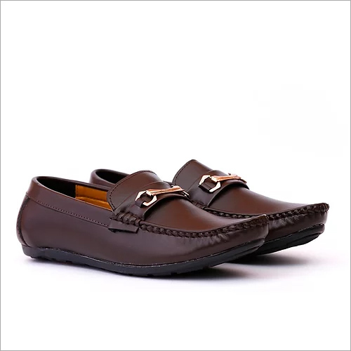 Men Faux Leather Pull On Tassel Brown Moccasins Loafers Shoes Footwear