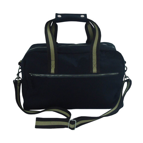 Natural Canvas Folding Duffle Tote Bag