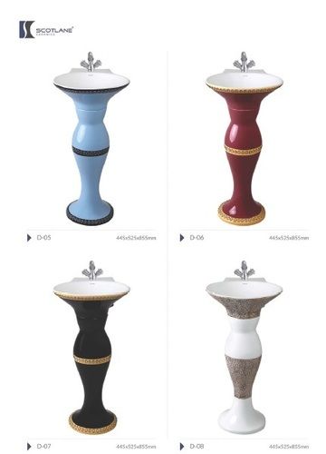 D PEDESTAL WASH BASIN