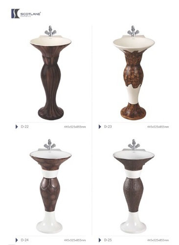 D PEDESTAL WASH BASIN