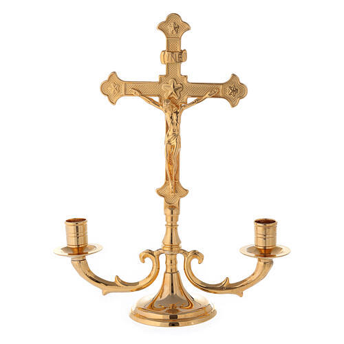 Jesus Cross Candle Stand Church Supplies