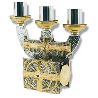 BRASS STANDARD STYLE CANDLE HOLDER CHURCH SUPPLIES