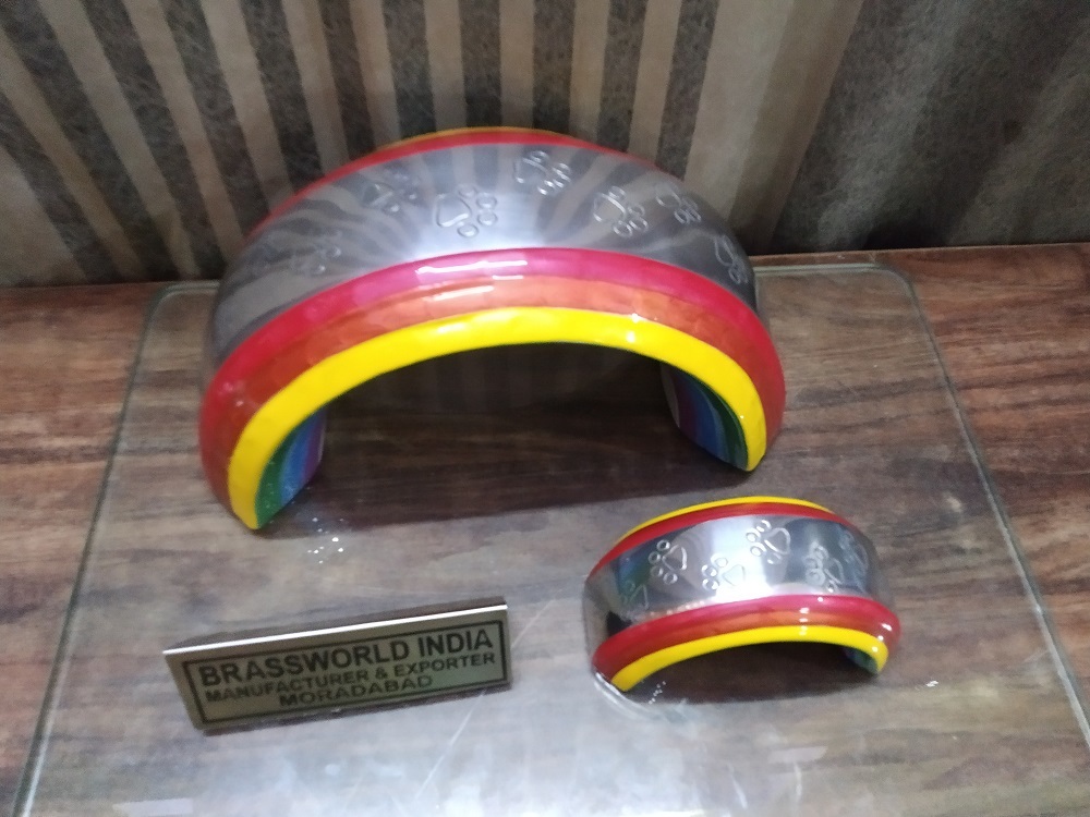 ALUMINIUM RAINBOW PET URN BIG SIZE FUNERAL SUPPLIES