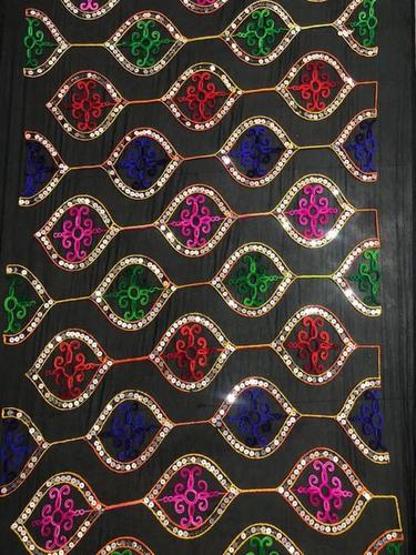 Customised Colors Are Available Chiffon Sequins Embroidery Karachi Work Dupatta