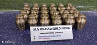 FULL ENGRAVED BRASS MINI CREMATION URN FUNERAL SUPPLIES