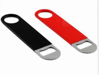 Flat Plain Stainless Steel Covered Bottle Opener