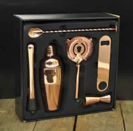 Picnic/Traveling time portable copper cocktail set