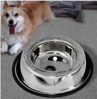 Stainless Steel Embossing Dog Bowl