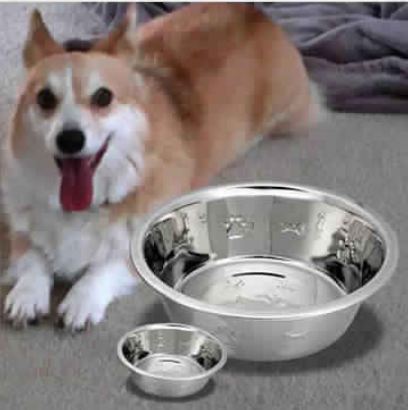 Stainless Steel Embossing Pet Bowl